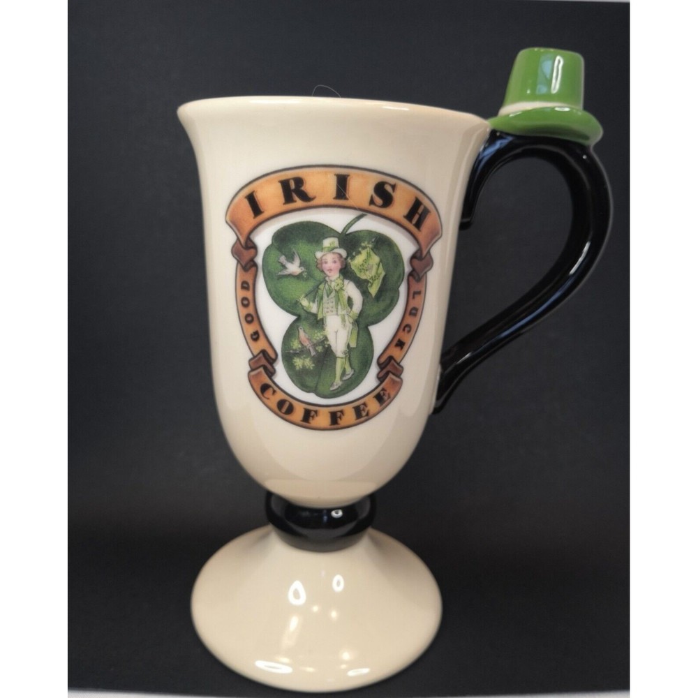 Dept 56 Irish Mug Good Luck Leprechaun Hat Ceramic St Patrick’s Day cup